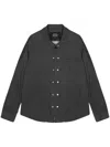 Man On The Boon. Creased Zipped Jacket In Grey