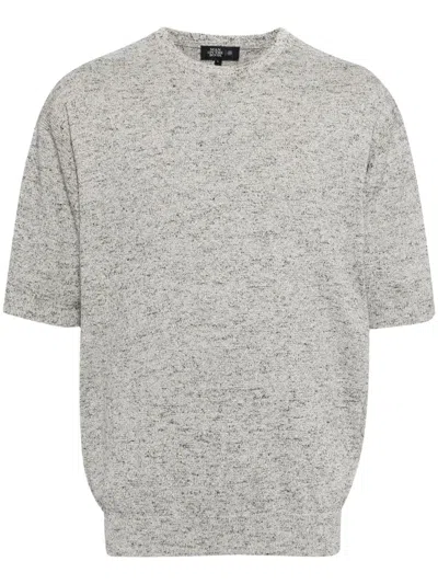 Man On The Boon. Crew-neck Cotton Jumper In Grey