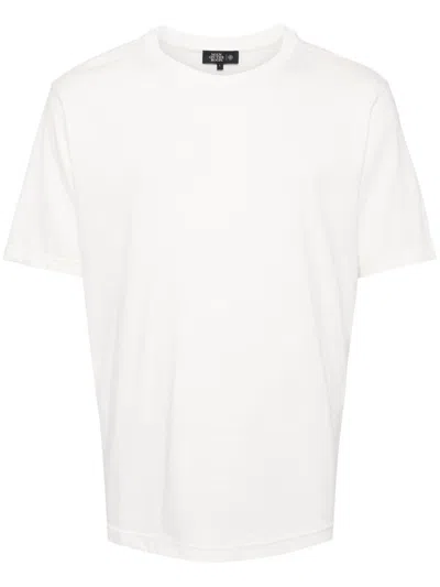 Man On The Boon. Strickoberteil Mit Rundem Ausschnitt In White