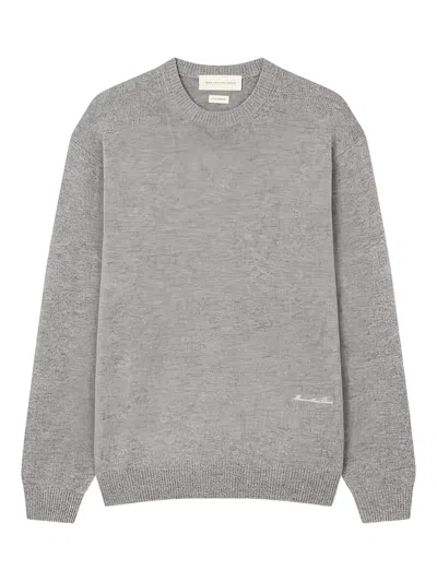 Man On The Boon. Crew-neck Sweater In Gray