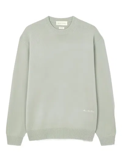 Man On The Boon. Crew-neck Sweater In Green