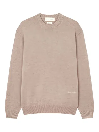 Man On The Boon. Crew-neck Sweater In Neutral