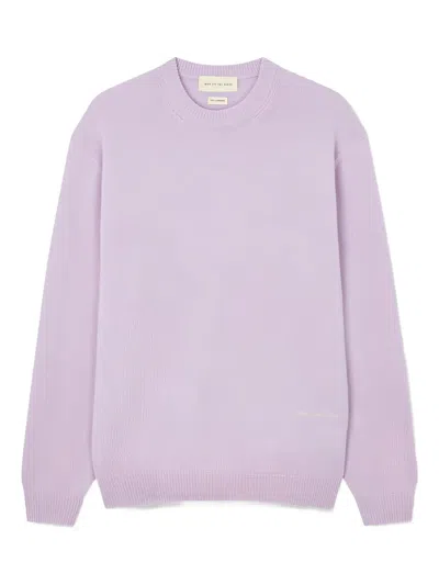 Man On The Boon. Crew-neck Sweater In Purple