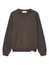 Man On The Boon. Crew-neck Wool Sweatshirt In Brown