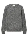 Man On The Boon. Donegal-knit Sweater In Gray
