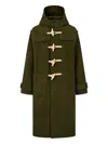 Man On The Boon. Double-faced Duffle Coat In Green
