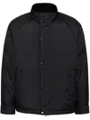 Man On The Boon. Drawstring Hem Padded Jacket In Black