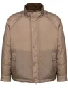 Man On The Boon. Drawstring Hem Padded Jacket In Brown