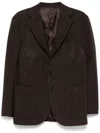 Man On The Boon. Drogo Single-breasted Blazer In Brown