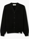 Man On The Boon. Drop-shoulder Cardigan In Black