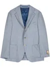 Man On The Boon. Easy Puppy Tooth Blazer In Blue