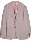 Man On The Boon. Easy Puppy Tooth Blazer In Pink