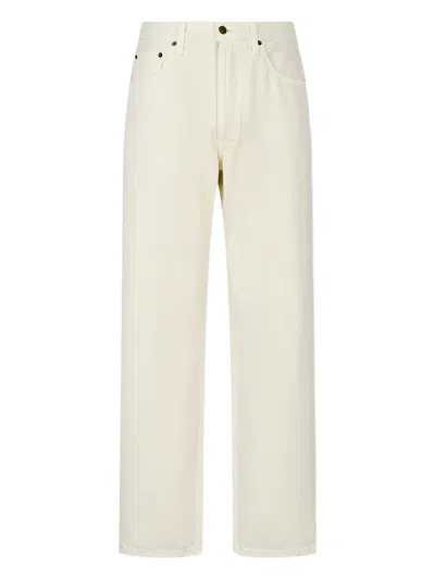 Man On The Boon. Five-pockets Jeans In Neutral