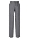 Man On The Boon. Flannel Suit Trousers In Gray