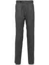 Man On The Boon. Flannel Wool-blend Trousers In Grey