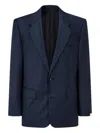 Man On The Boon. Four Seasons Wool Suit Jacket In Blue