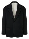 Man On The Boon. Handmade Cashmere Blend Jacket In Black
