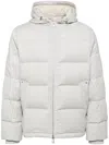 Man On The Boon. Hooded Padded Jacket In 灰色