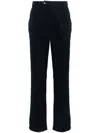 Man On The Boon. James Velvet Trousers In Blue