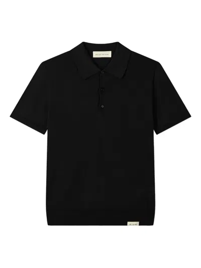 Man On The Boon. Knitted Polo Shirt