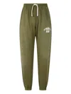Man On The Boon. Logo- Embroidered Trousers In Green
