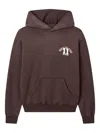 Man On The Boon. Logo-detailed Hoodie In Brown
