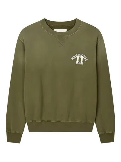 Man On The Boon. Logo-detailed Sweatshirt In Green