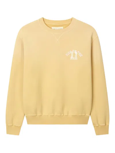Man On The Boon. Logo-detailed Sweatshirt In Yellow
