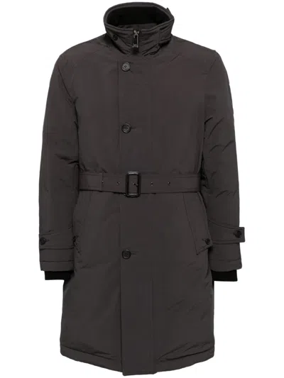 Man On The Boon. Long Down Coat In Grey