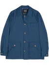 Man On The Boon. Long Sleeve Field Jacket In Blue