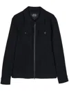 Man On The Boon. Long-sleeve Wool Jacket In Blue