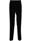 Man On The Boon. High-waist Tailored Trousers In Black