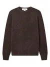 Man On The Boon. Mélange-effect Sweater In Brown