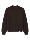 Man On The Boon. Mock Neck Sweater In Brown