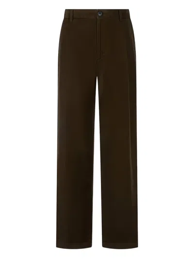 Man On The Boon. Moleskin Pants In Brown