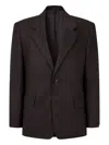 Man On The Boon. Notched-lapels Blazer In Brown