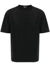 Man On The Boon. Pleated Drop-shoulder T-shirt In Black