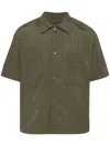Man On The Boon. Pleated T-shirt In Green