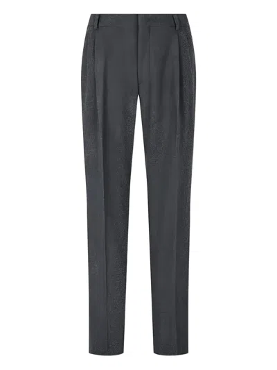 Man On The Boon. Pleated Trousers In Gray