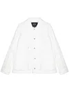 Man On The Boon. Press-stud Jacket In White