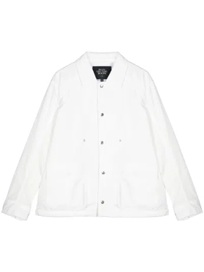 Man On The Boon. Press-stud Jacket In White