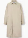 Man On The Boon. Raglan-sleeved Cotton Trench Coat In Neutrals