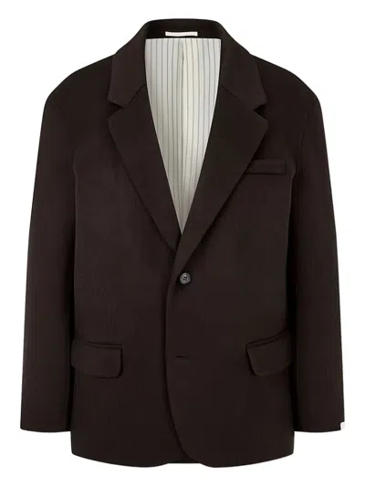 Man On The Boon. Single-breasted Jacket In Brown