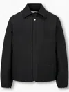 Man On The Boon. Snap-button Coach Jacket In Black