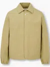 Man On The Boon. Snap-button Coach Jacket In Neutrals