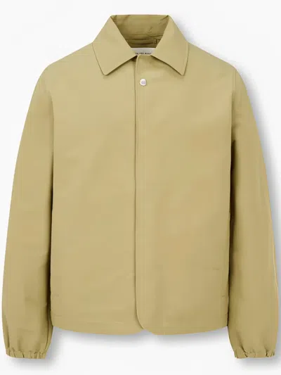 Man On The Boon. Snap-button Coach Jacket In Neutrals