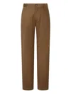 Man On The Boon. Straight Chino Pants In Brown