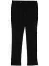 Man On The Boon. Tapered Cropped Trousers In Black