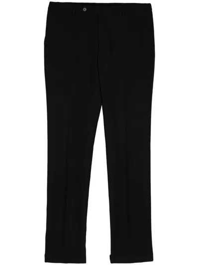Man On The Boon. Tapered Cropped Trousers In Black