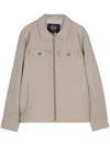 Man On The Boon. Textured Wool Blend Jacket In Brown